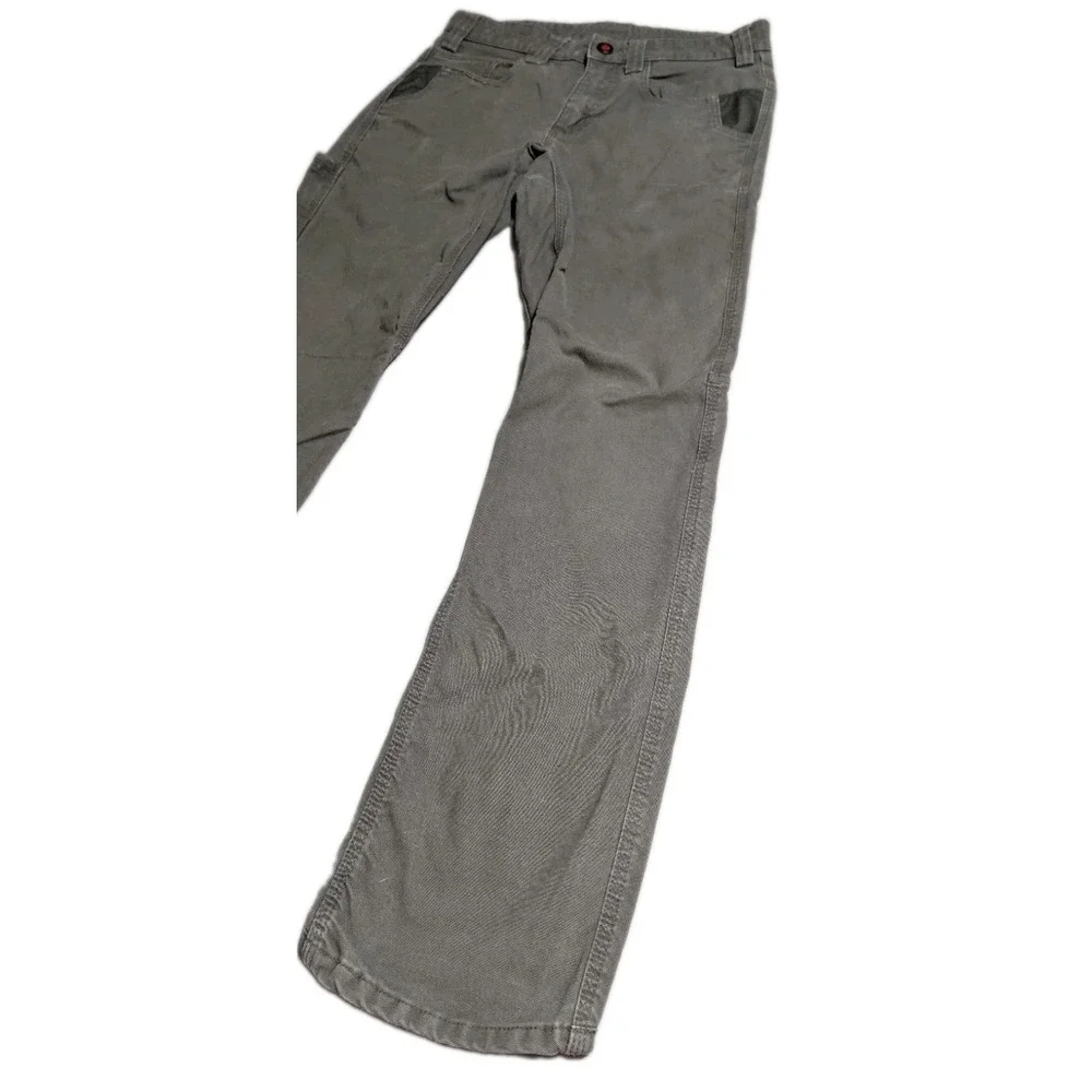 Milwaukee Work Pants Mens 32x34 Gray Carpenter Utility Stretch Canvas